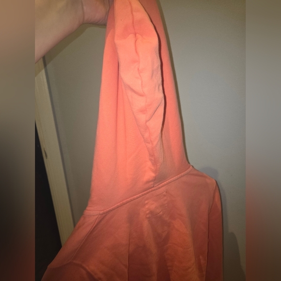 American Eagle Coral Sweatshirt with Zipper and High Neckline EUC Size S - Picture 6 of 8